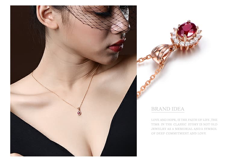 宝玉の輝き 華麗なルビーのしずく　パワーストーン アクセサリー 