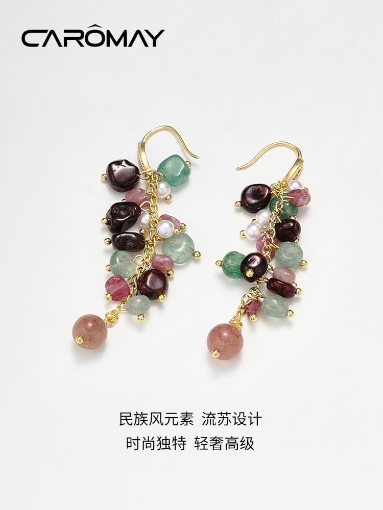 パワーストーン アクセサリー パワーストーン アクセサリー 彩り宝石の滝 イヤリング