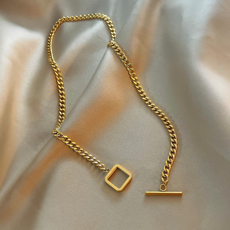 幾何学モチーフの開運ネックレス パワーストーン アクセサリー 