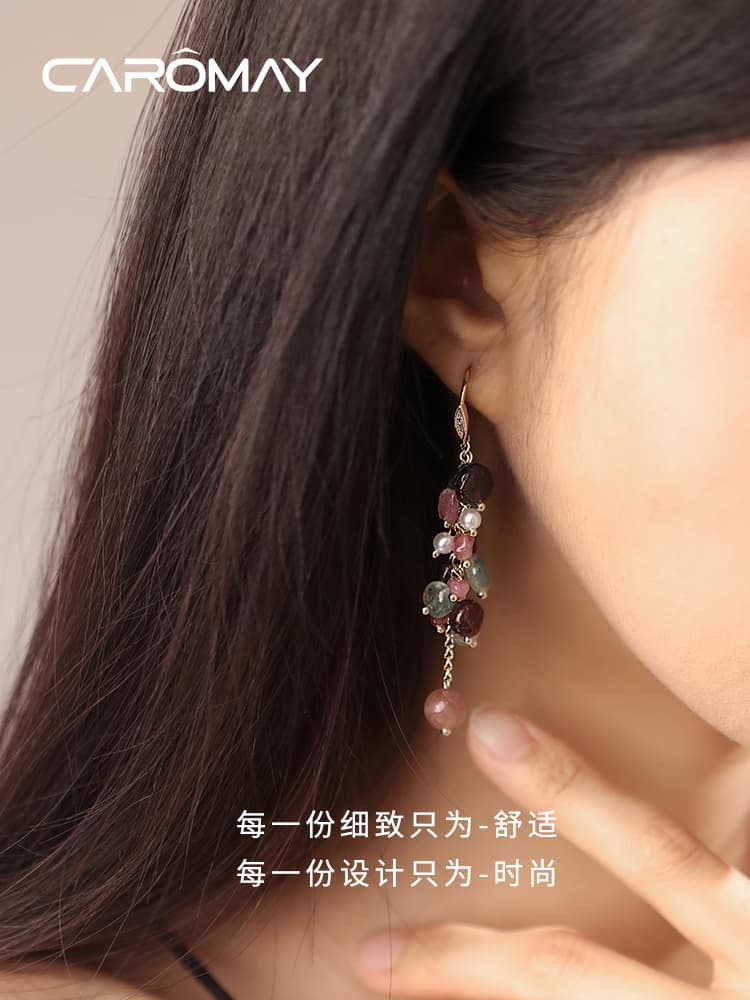パワーストーン アクセサリー パワーストーン アクセサリー 彩り宝石の滝 イヤリング