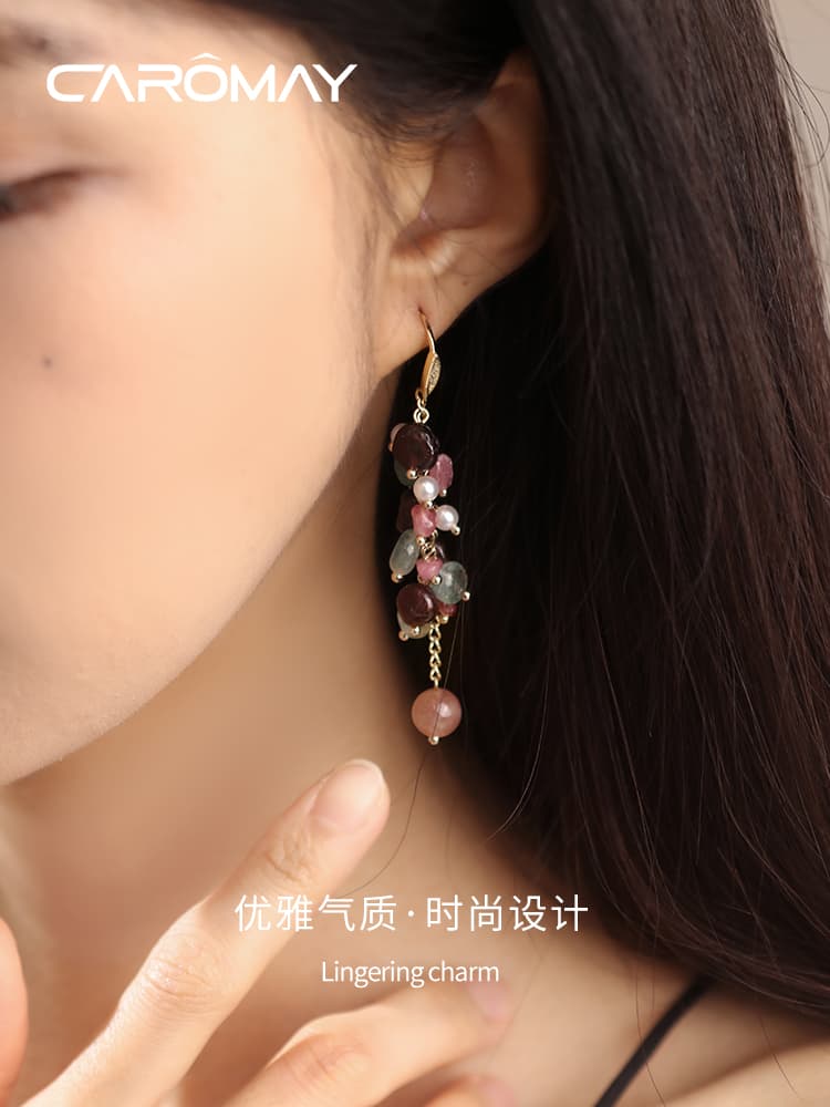 パワーストーン アクセサリー パワーストーン アクセサリー 彩り宝石の滝 イヤリング