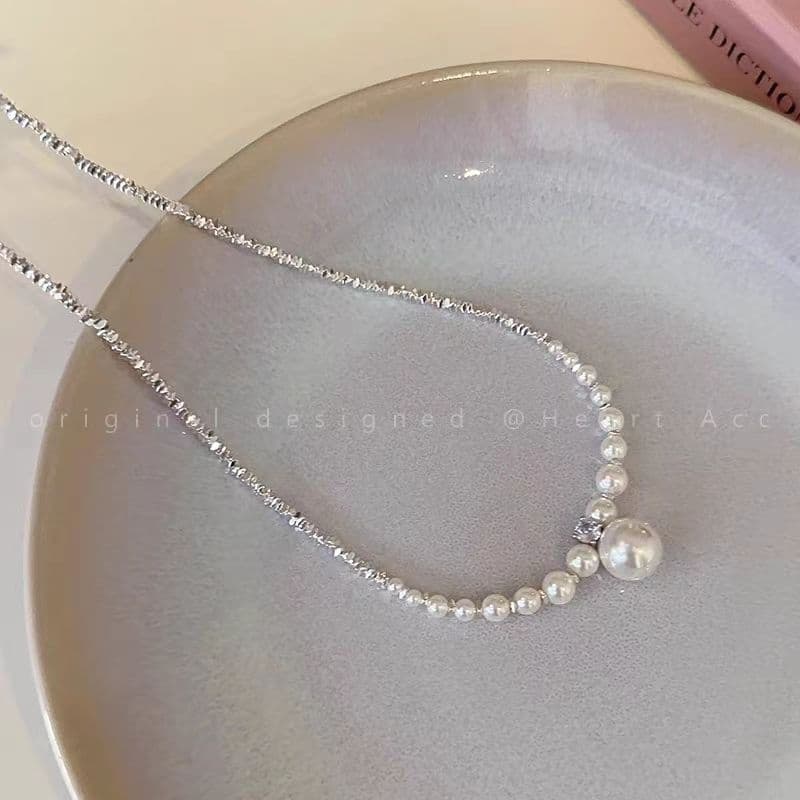 天使の雫 真珠しずくネックレス　パワーストーン アクセサリー 