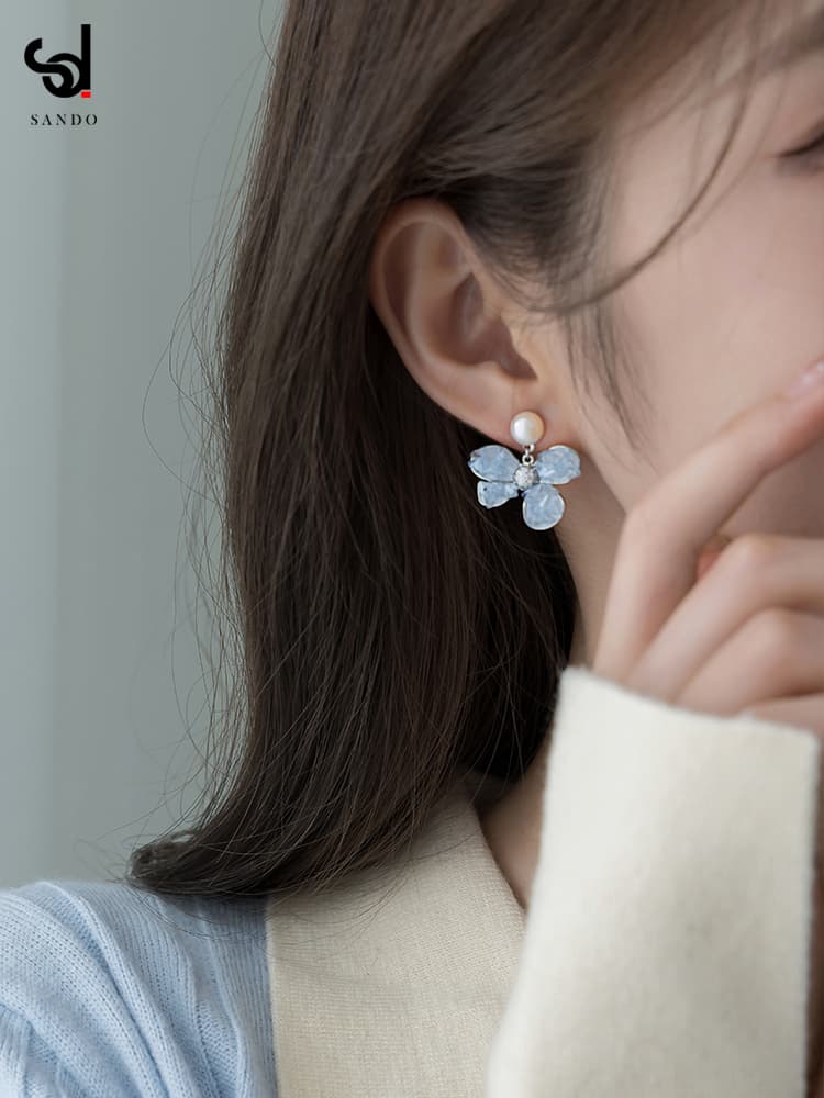 パワーストーン アクセサリー パワーストーン アクセサリー 蝶々の輝き 真珠天然石イヤリング
