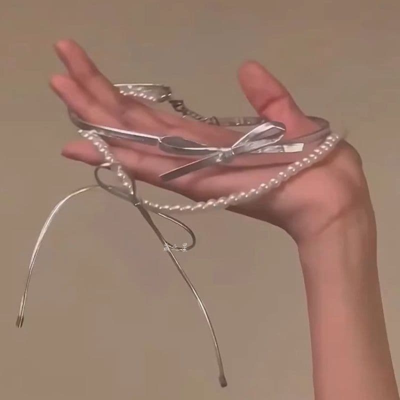 真珠と結びのご縁ネックレス　パワーストーン アクセサリー 