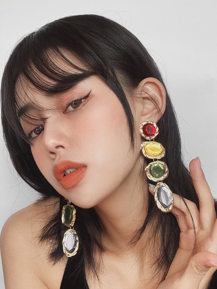 パワーストーン アクセサリー パワーストーン アクセサリー 天然石の調和 六宝イヤリング