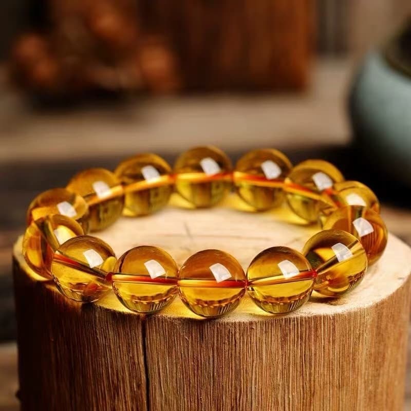 パワーストーン アクセサリー パワーストーン アクセサリー 煌めき琥珀 天然石数珠ブレスレット