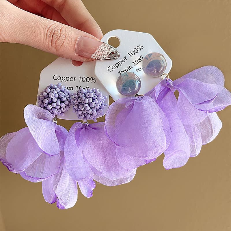 パワーストーン アクセサリー パワーストーン アクセサリー 花びら舞う癒しの雫ピアス