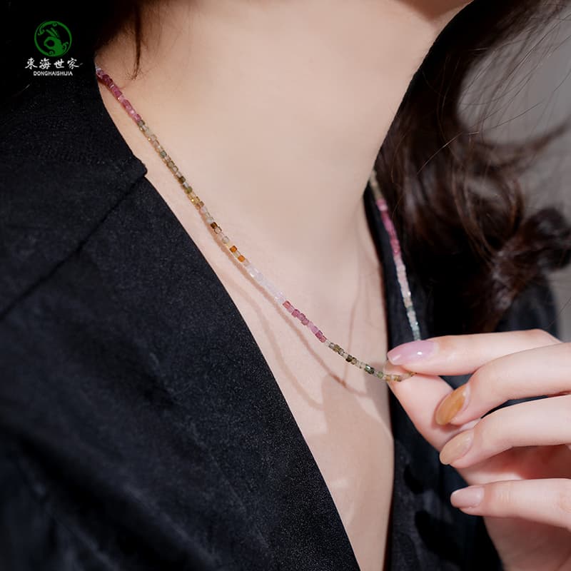 天然石グラデーション ネックレス パワーストーン アクセサリー