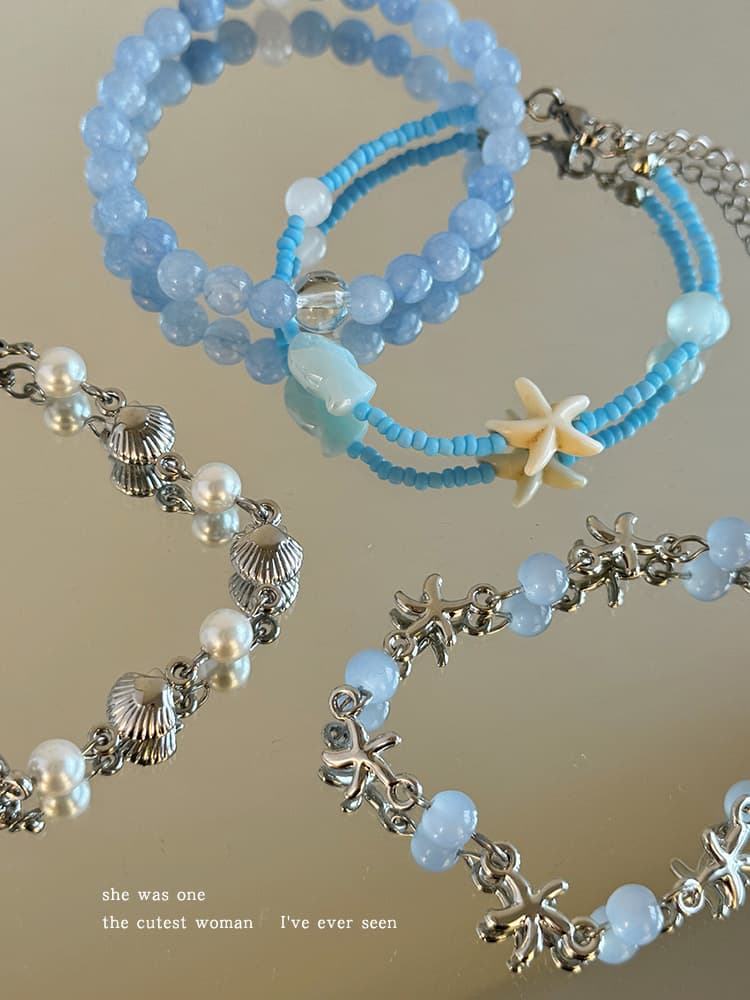 海の輝き 天然石ブレスレット パワーストーン アクセサリー