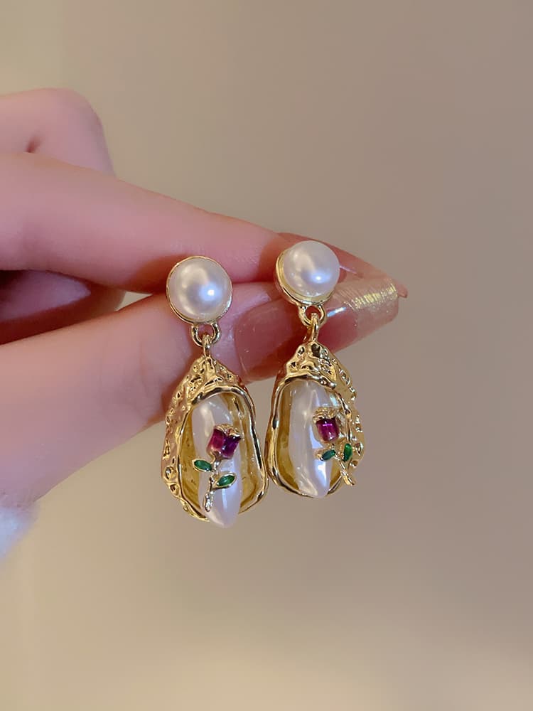 パワーストーン アクセサリー パワーストーン アクセサリー 真珠の宝石箱 揺れるピアス