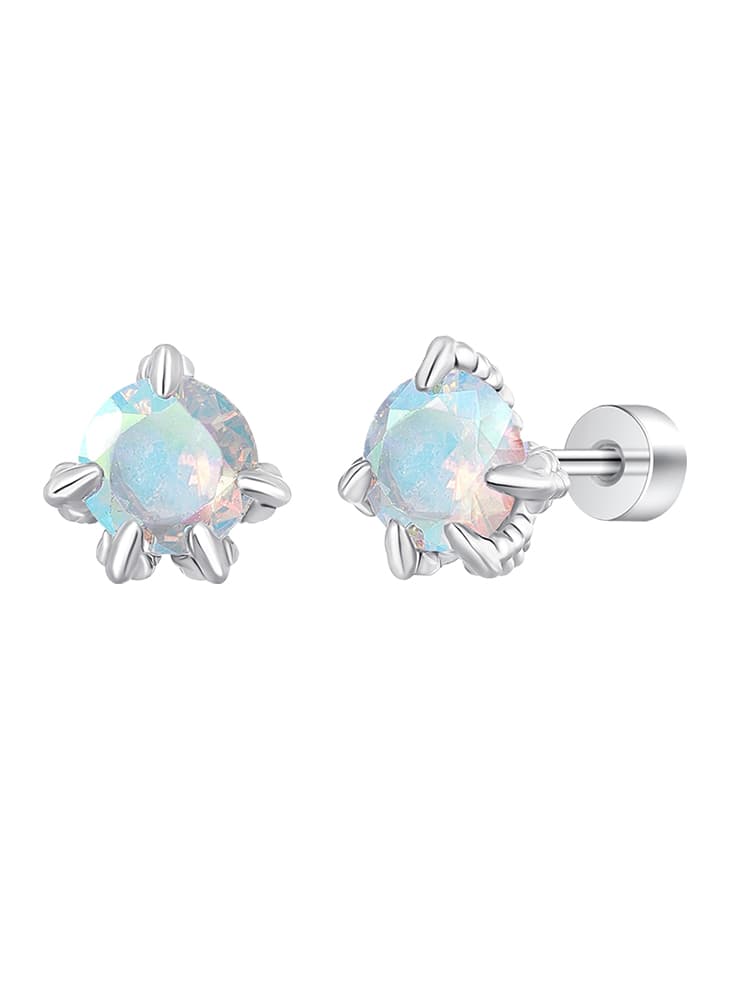 幻想宝石の花びらピアス パワーストーン アクセサリー