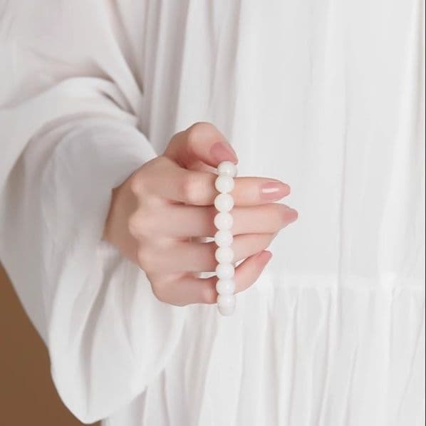 白玉菩提 心の癒し手環 パワーストーン アクセサリー