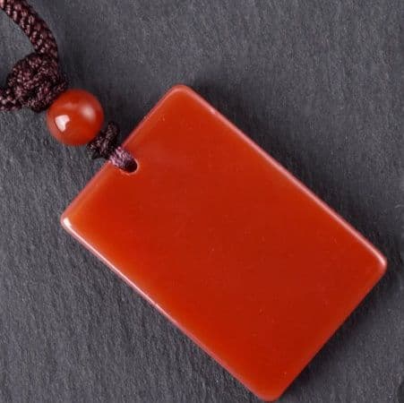 天然赤メノウ 守護石ペンダント パワーストーン アクセサリー