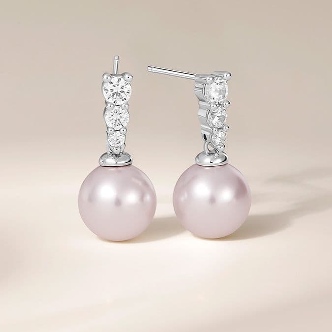 優美な真珠のしずく ピアス パワーストーン アクセサリー