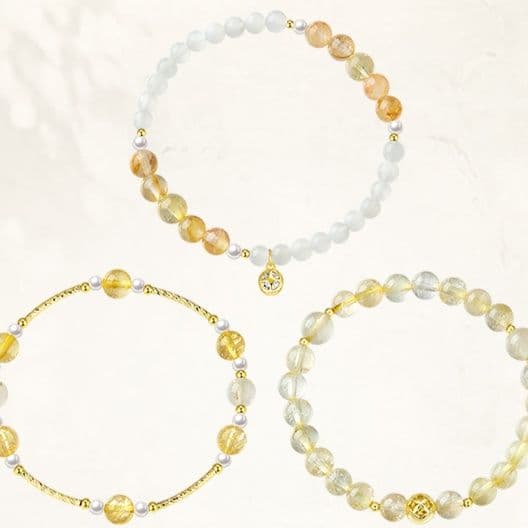 天然水晶招財ブレスレット パワーストーン アクセサリー