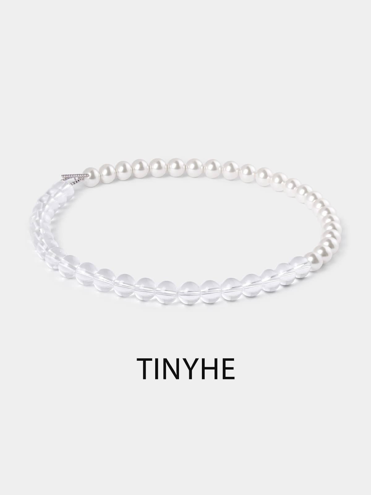 透明感と優雅さの二連ネックレスパワーストーン アクセサリー