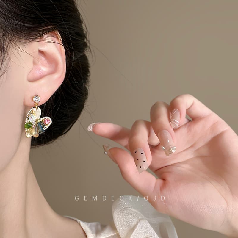 パワーストーン アクセサリー パワーストーン アクセサリー 天使の翼 宝石の調べイヤリング