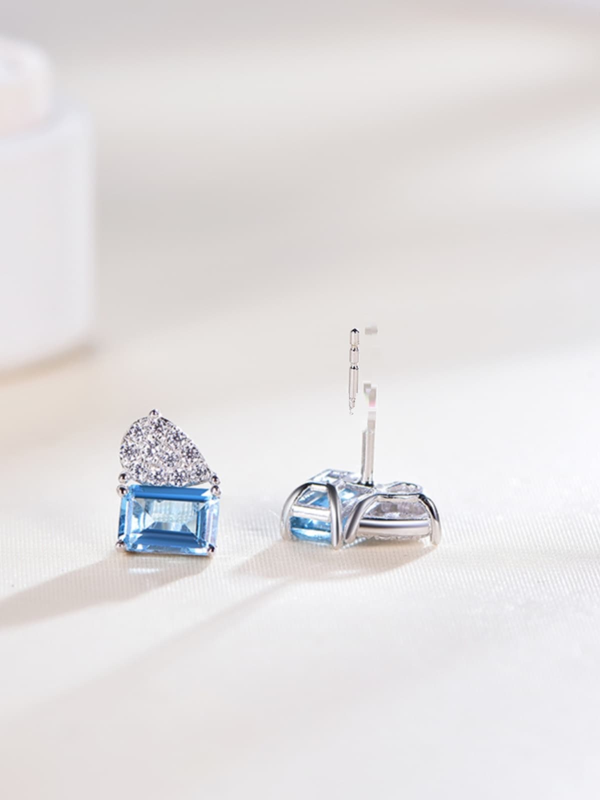 雫輝く青空の煌めきピアス パワーストーン アクセサリー