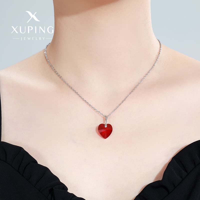 心のきらめき クリスタルハート ネックレス パワーストーン アクセサリー