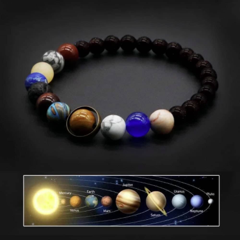 太陽系九惑星ブレスレット パワーストーン数珠 パワーストーン アクセサリー