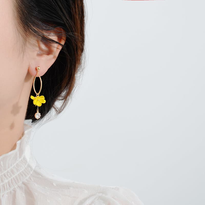 パワーストーン アクセサリー パワーストーン アクセサリー 花舞う煌めき ドロップピアス