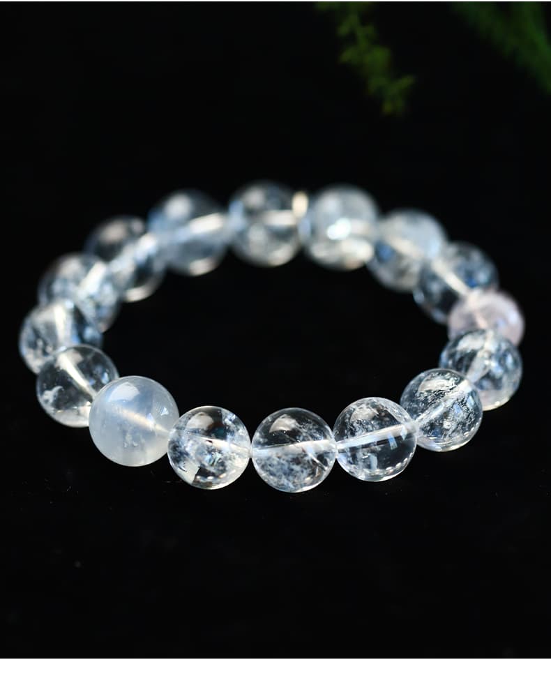 透明感あふれる水晶ブレスレット パワーストーン アクセサリー