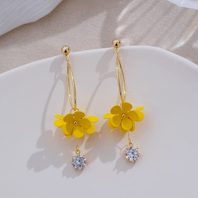 パワーストーン アクセサリー パワーストーン アクセサリー 花舞う煌めき ドロップピアス