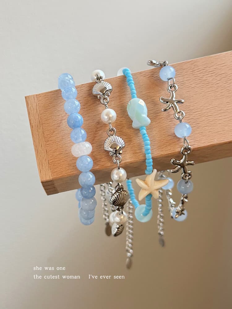 海の輝き 天然石ブレスレット パワーストーン アクセサリー