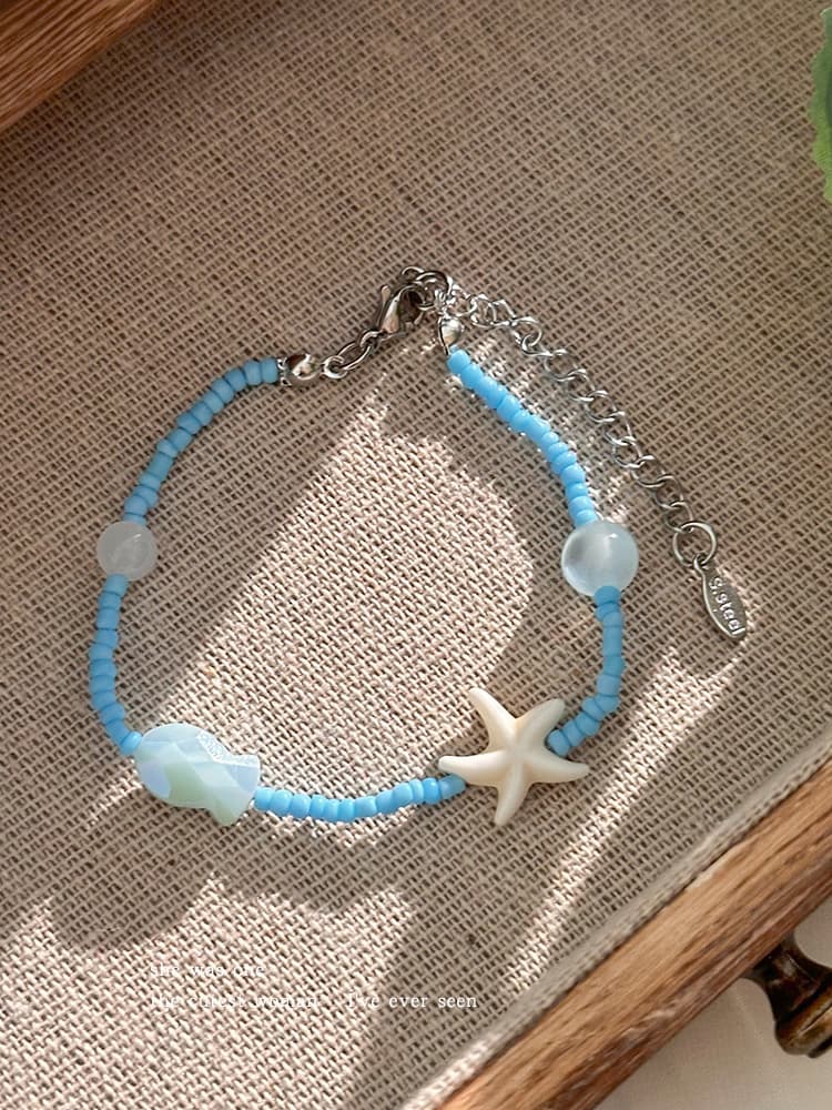 海の輝き 天然石ブレスレット パワーストーン アクセサリー