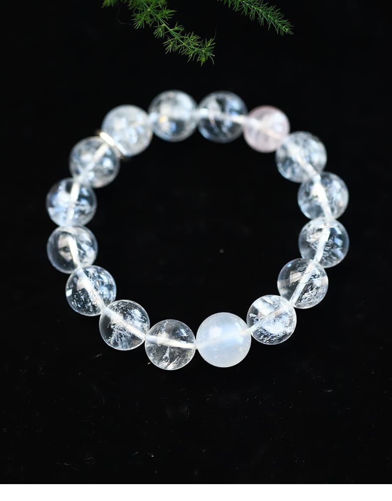 透明感あふれる水晶ブレスレット パワーストーン アクセサリー