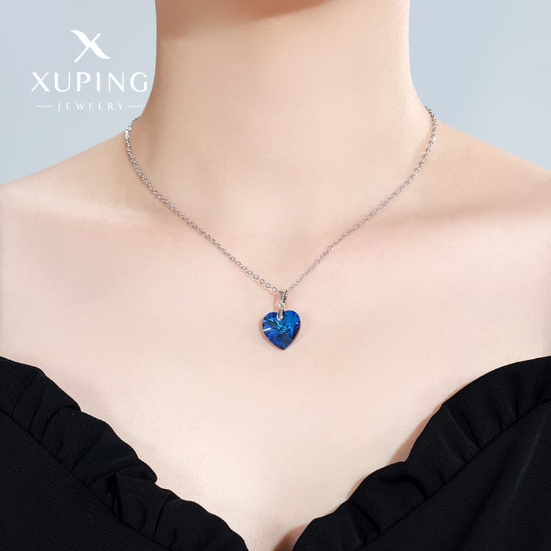 心のきらめき クリスタルハート ネックレス パワーストーン アクセサリー