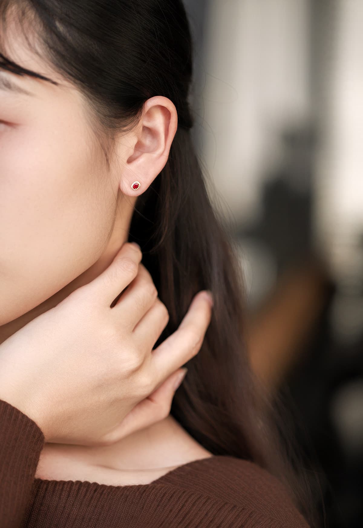 華麗な輝き 宝石の雫 スタッドピアス パワーストーン アクセサリー