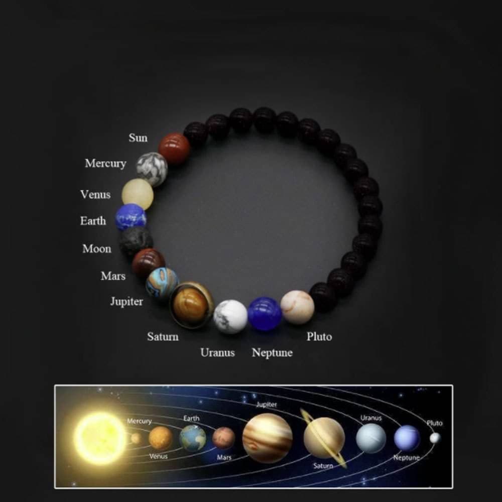 太陽系九惑星ブレスレット パワーストーン数珠 パワーストーン アクセサリー