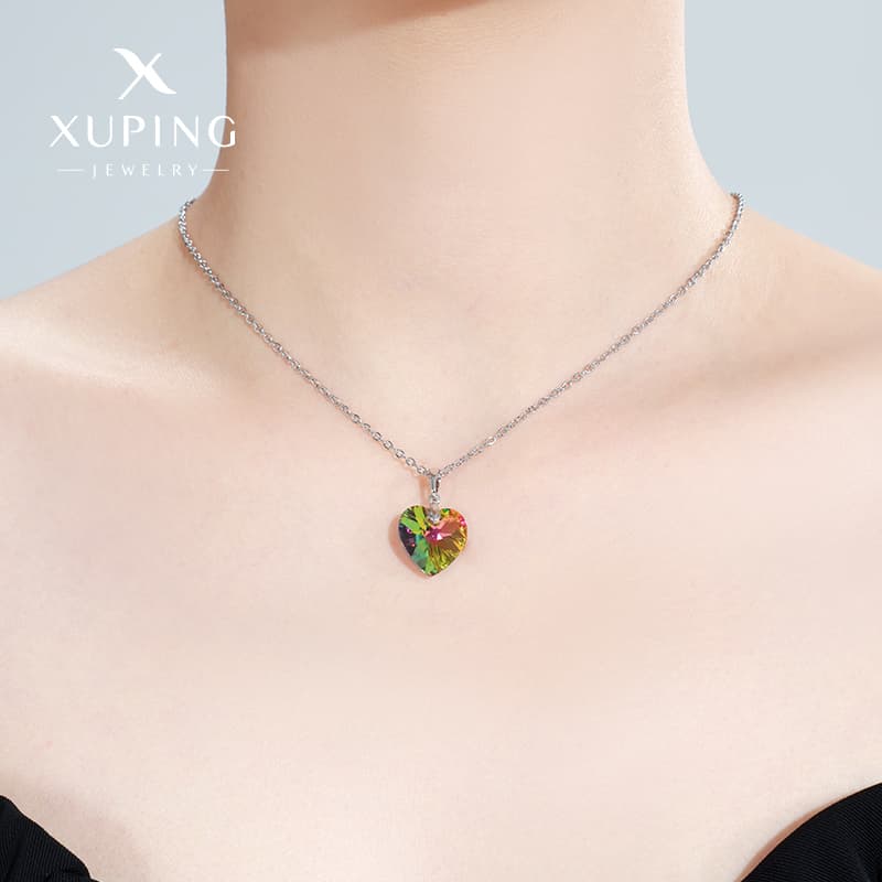 心のきらめき クリスタルハート ネックレス パワーストーン アクセサリー