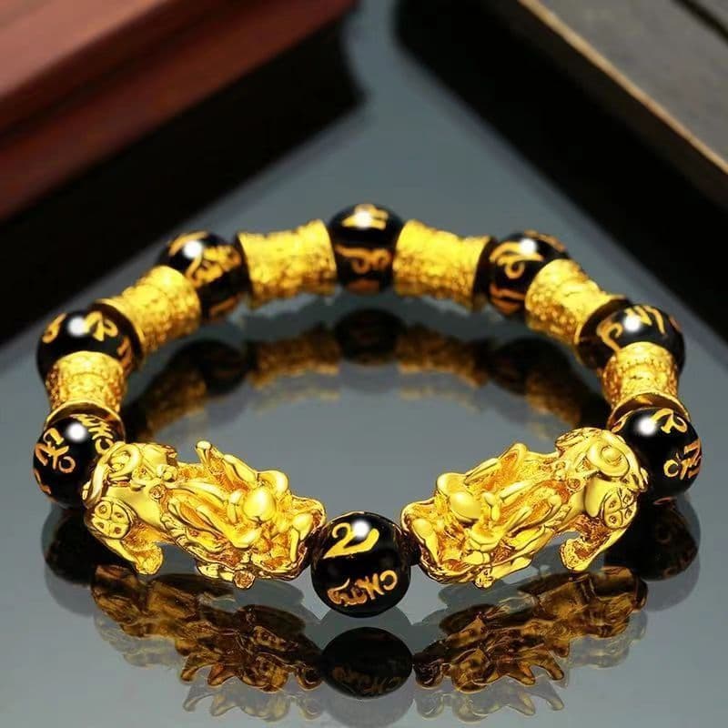 守護獅子の招財ブレスレットパワーストーン アクセサリー パワーストーン アクセサリー