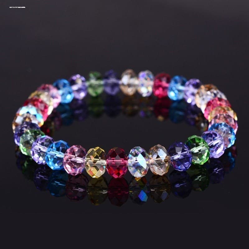 輝きの結晶 多彩な宝石ブレスレット パワーストーン アクセサリー