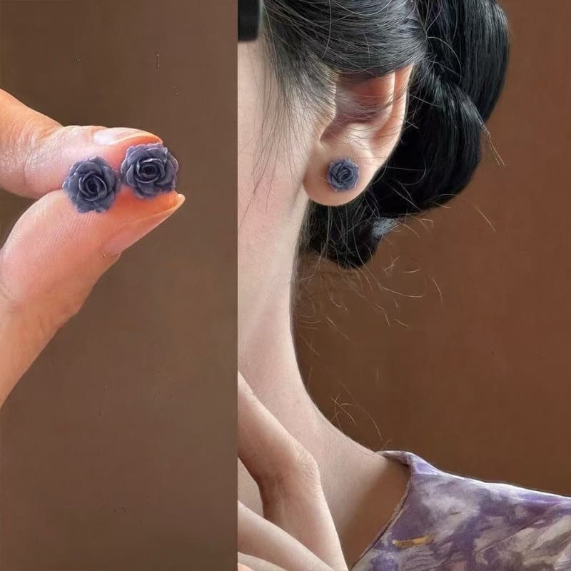バラの花びら 癒しのピアス パワーストーン アクセサリー