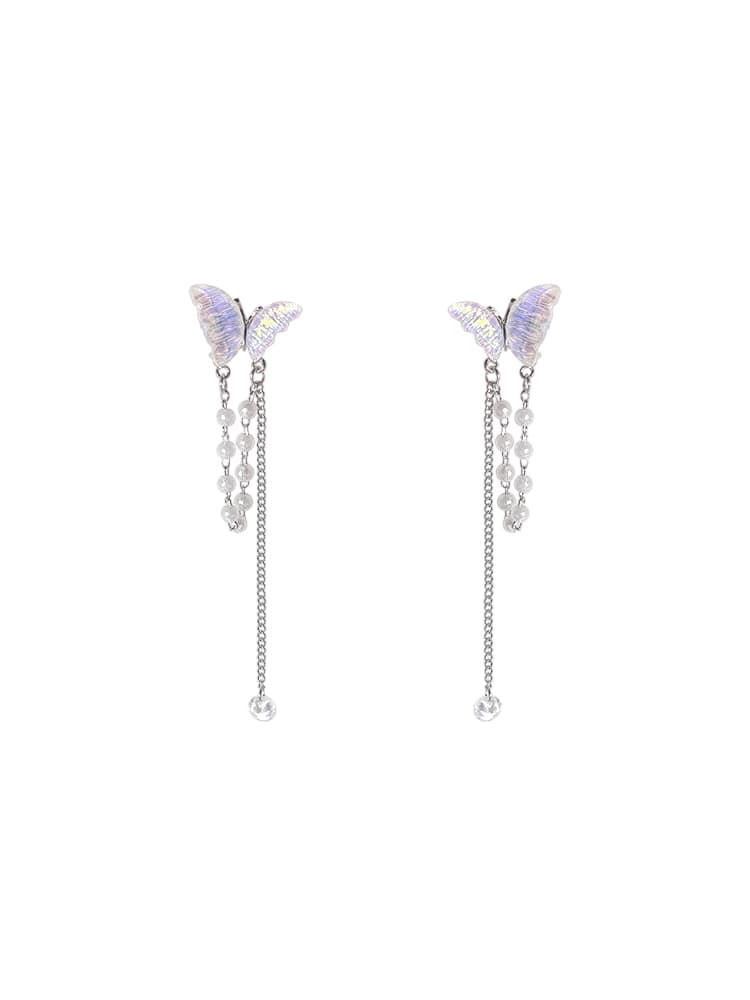 蝶舞姫 揺れるしずく長ピアスパワーストーン アクセサリー
