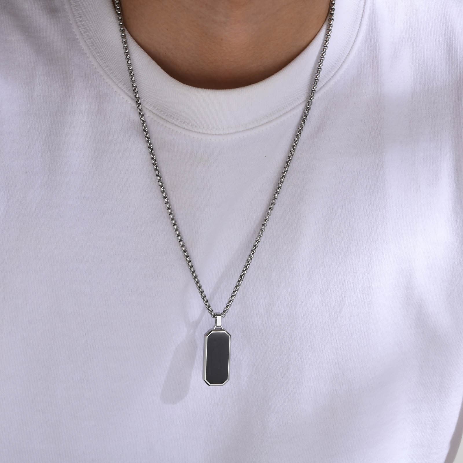 八角形 漆黒の守護者 ネックレスパワーストーン アクセサリー