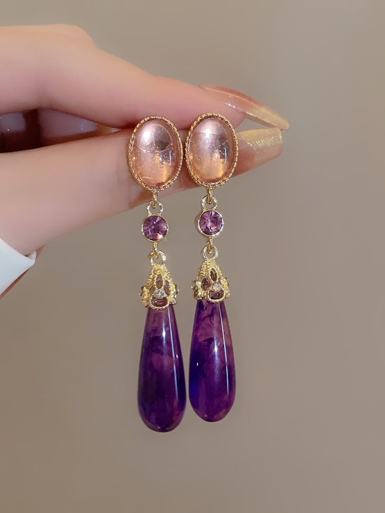 煌めき雫 瞑想の証ピアス パワーストーン アクセサリー
