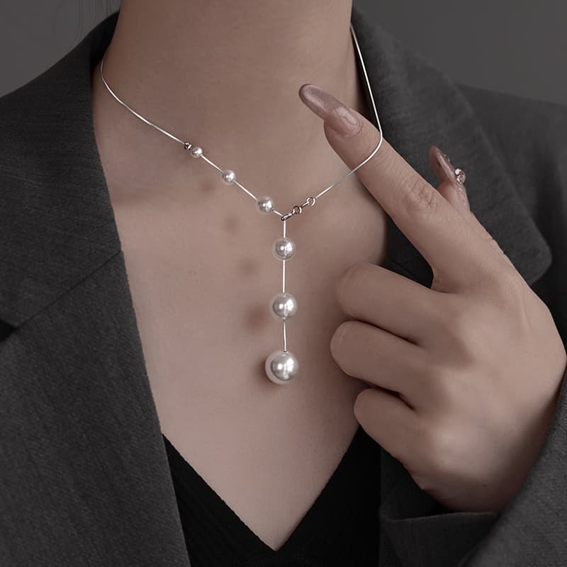 天使の涙パールネックレス パワーストーン アクセサリー