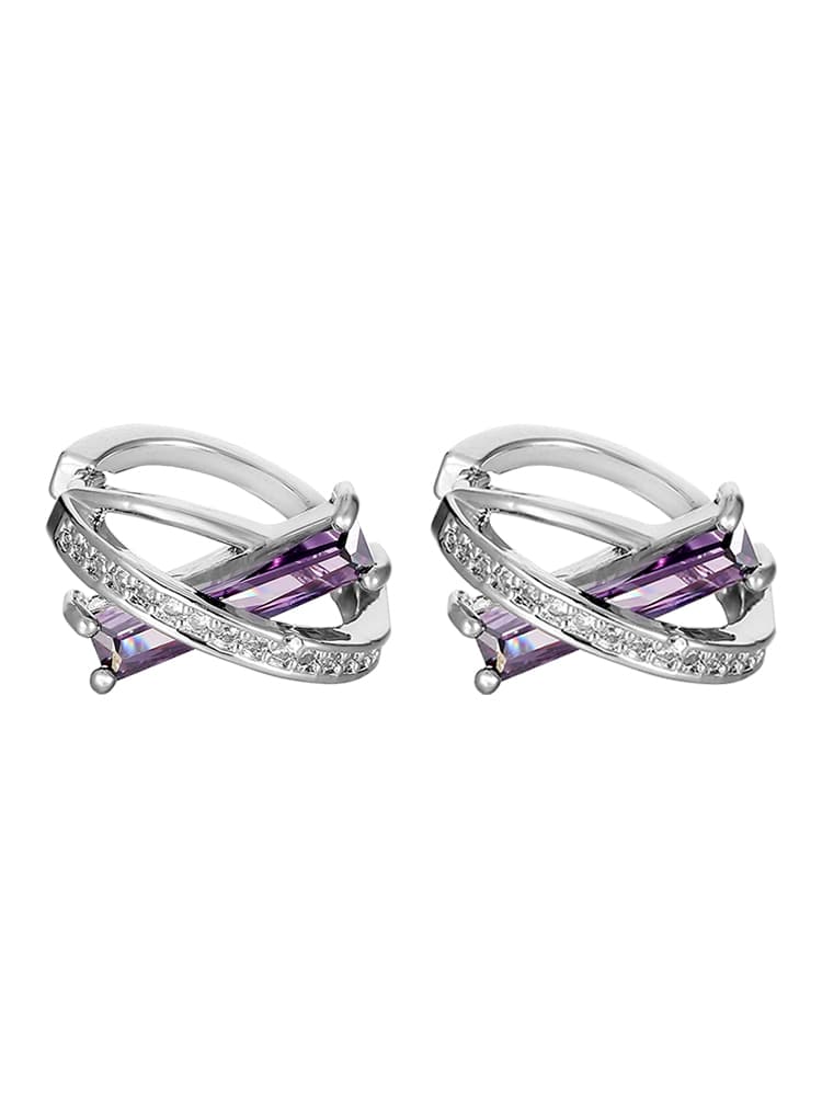 交差する宝石の輝き ピアス パワーストーン アクセサリー パワーストーン アクセサリー