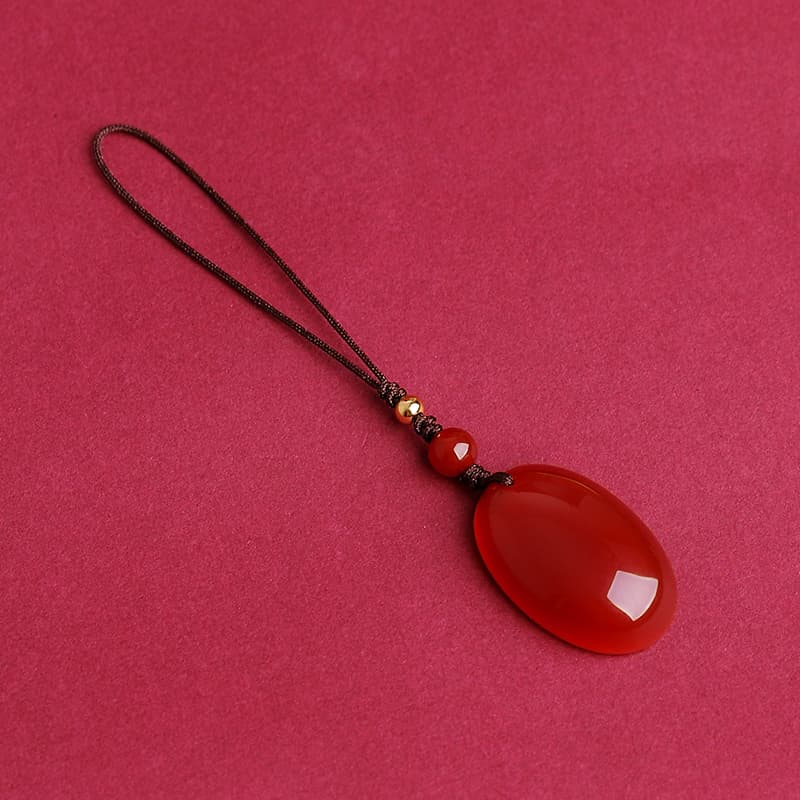 天然石 縁結び 赤瑪瑙ペンダント パワーストーン アクセサリー
