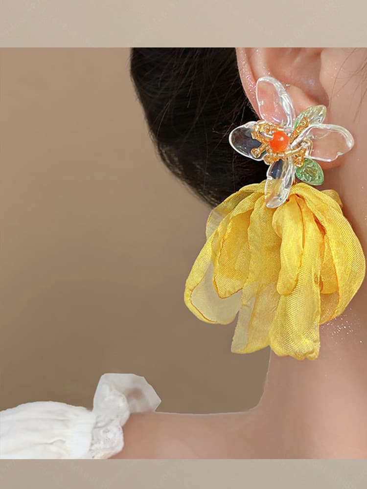 パワーストーン アクセサリー パワーストーン アクセサリー 花舞う宝石 しなやかピアス