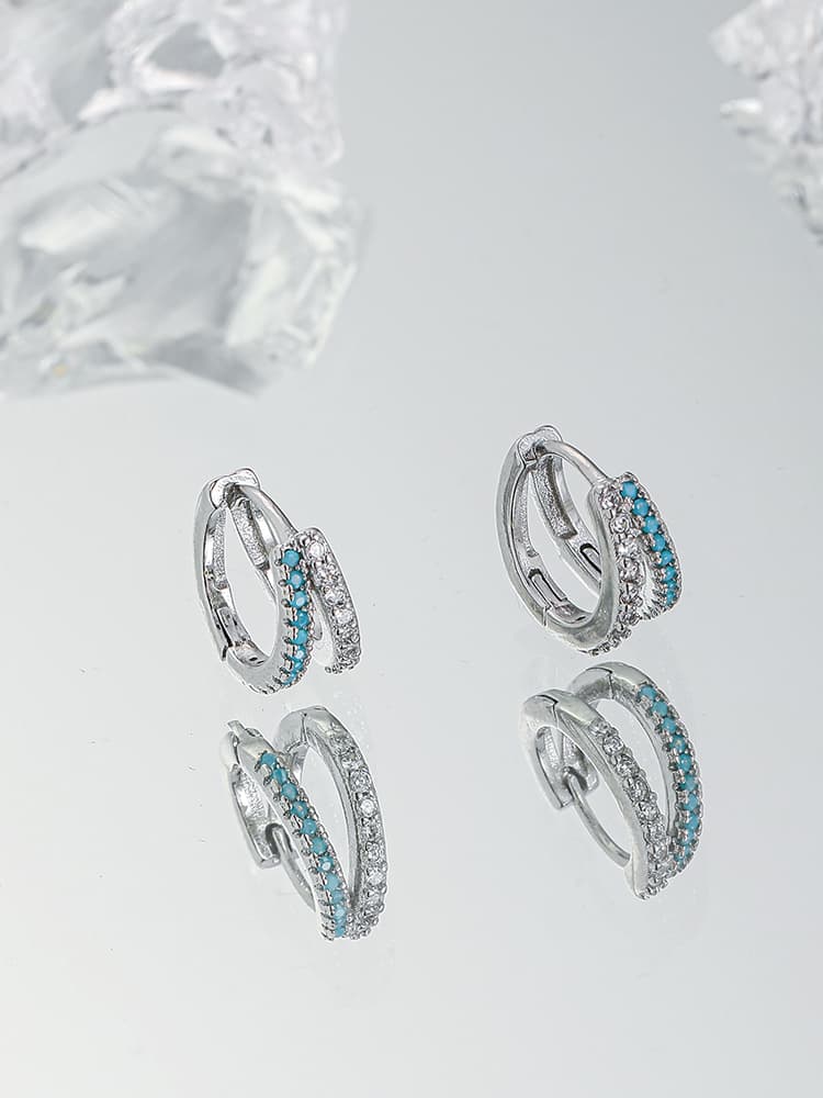 パワーストーン アクセサリー パワーストーン アクセサリー 二連輪の癒しフープピアス