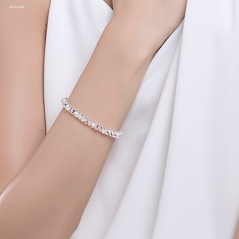 輝きの結晶 多彩な宝石ブレスレット パワーストーン アクセサリー
