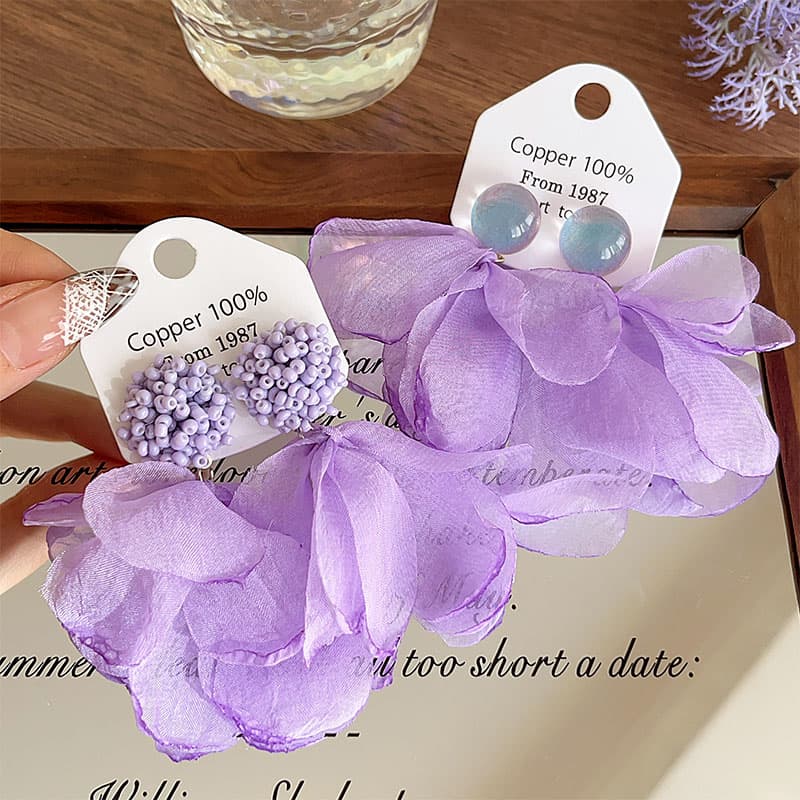 パワーストーン アクセサリー パワーストーン アクセサリー 花びら舞う癒しの雫ピアス