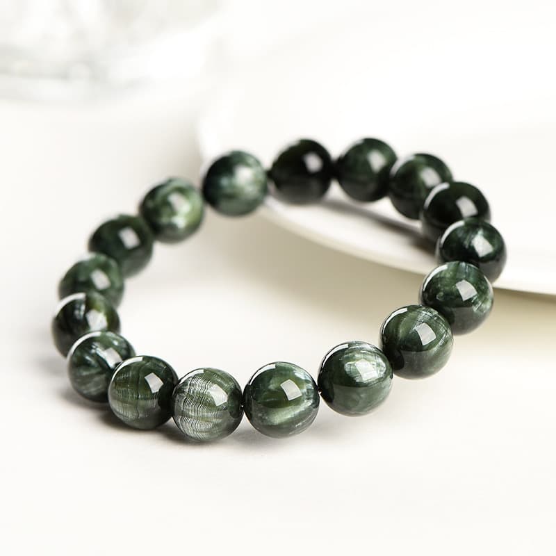 深緑の煌めき 天然石ブレスレット パワーストーン アクセサリー