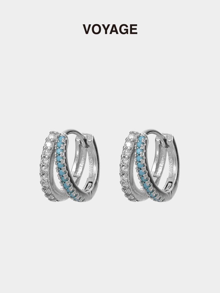 パワーストーン アクセサリー パワーストーン アクセサリー 二連輪の癒しフープピアス