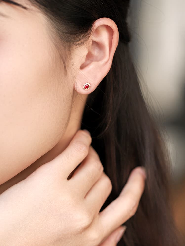 華麗な輝き 宝石の雫 スタッドピアス パワーストーン アクセサリー